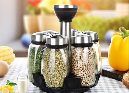 Spice Bottle Lightweight Strong Sealing Durable Rotated Spice Shelf Rack
