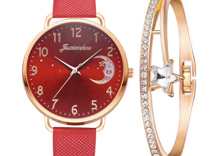Lovely Moon Pattern Quartz Watch for Women With Strap Dial Ladies Wristwatch Montre Femme Relogio Feminino Reloj Mujer Drop Ship