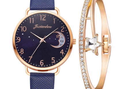 Lovely Moon Pattern Quartz Watch for Women With Strap Dial Ladies Wristwatch Montre Femme Relogio Feminino Reloj Mujer Drop Ship