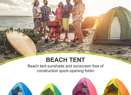 Sunscreen Shelter Tent Anti-UV Pop Up Beach Canopy Outdoor Camping Hiking Tent Travelling Easy Carrying Portable Parts