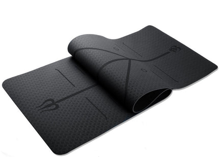 Fitness Yoga Mat Position Line Single Layer Monochrome Custom Logo