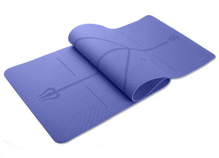 Fitness Yoga Mat Position Line Single Layer Monochrome Custom Logo
