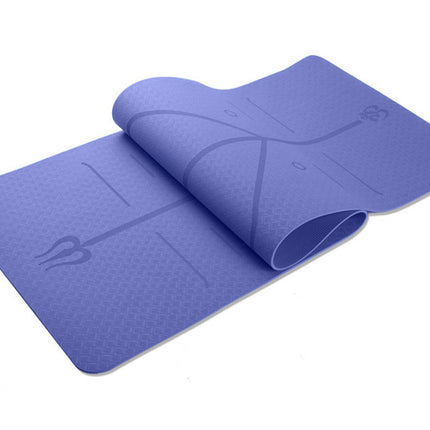 Fitness Yoga Mat Position Line Single Layer Monochrome Custom Logo