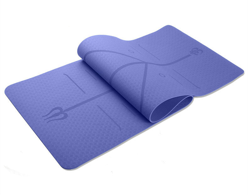 Fitness Yoga Mat Position Line Single Layer Monochrome Custom Logo