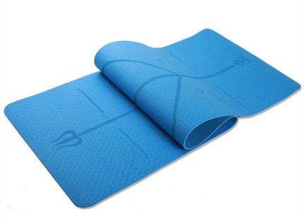 Fitness Yoga Mat Position Line Single Layer Monochrome Custom Logo
