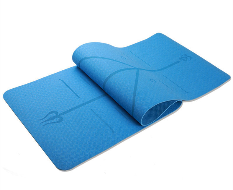 Fitness Yoga Mat Position Line Single Layer Monochrome Custom Logo