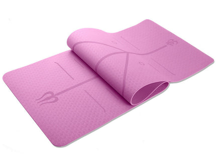 Fitness Yoga Mat Position Line Single Layer Monochrome Custom Logo