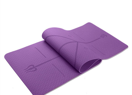 Fitness Yoga Mat Position Line Single Layer Monochrome Custom Logo