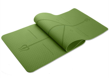 Fitness Yoga Mat Position Line Single Layer Monochrome Custom Logo