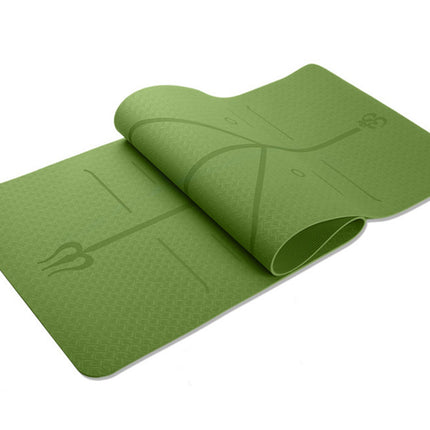 Fitness Yoga Mat Position Line Single Layer Monochrome Custom Logo