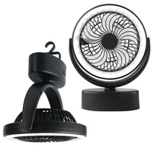 Portable LED Camping Lantern Light With Fan Flashlight Ceiling Fans For Outdoor Hiking Fishing Emergency Tent Lamp Night Light