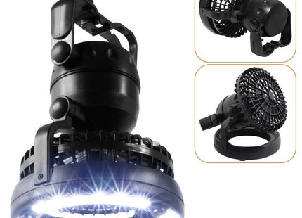 Portable LED Camping Lantern Light With Fan Flashlight Ceiling Fans For Outdoor Hiking Fishing Emergency Tent Lamp Night Light