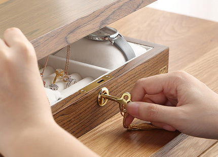 Necklace Jewellery With Lock Solid Wood Hand