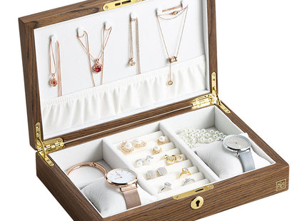 Necklace Jewellery With Lock Solid Wood Hand