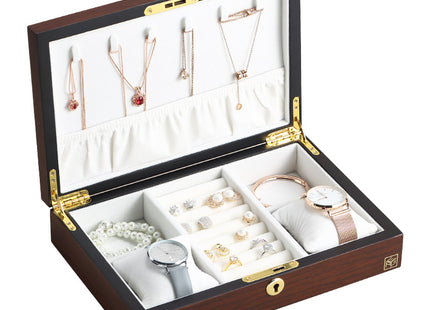 Necklace Jewellery With Lock Solid Wood Hand