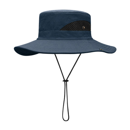 Summer Fisherman Hat Sunscreen UV Breathable Wearable Fishing Sunshade Mountaineering Big Brim Hat