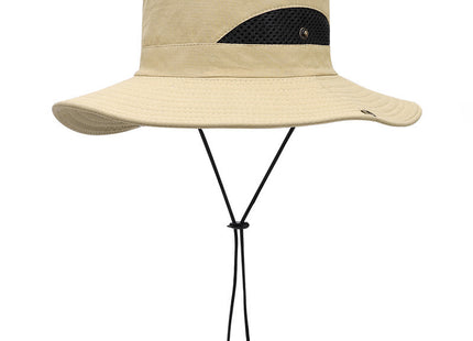 Summer Fisherman Hat Sunscreen UV Breathable Wearable Fishing Sunshade Mountaineering Big Brim Hat