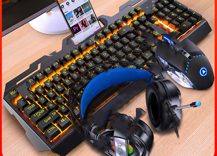 Three-Piece Mouse Headset Manipulator Keyboard And Mouse Cover