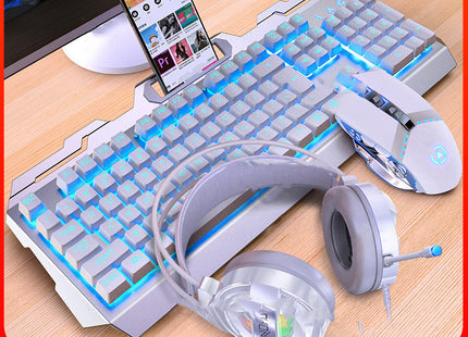 Three-Piece Mouse Headset Manipulator Keyboard And Mouse Cover