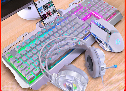 Three-Piece Mouse Headset Manipulator Keyboard And Mouse Cover