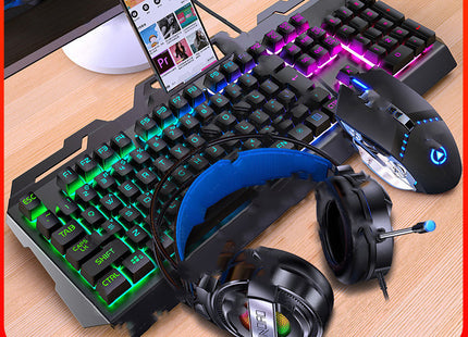 Three-Piece Mouse Headset Manipulator Keyboard And Mouse Cover