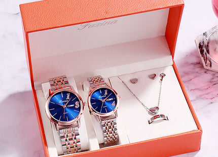 Luxury Watch Gifts for Women Earrings ring Necklace bracelet