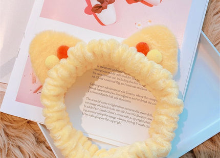 Three-dimensional Plush Cat Ears Headband Ladies Face Wash Makeup Hair Band