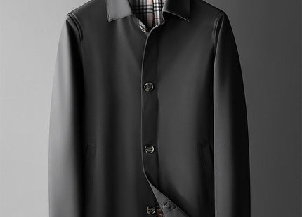 Men's Mid-length Trendy Casual Loose Trench Coat