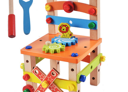 Children's Chair Building Block Toys