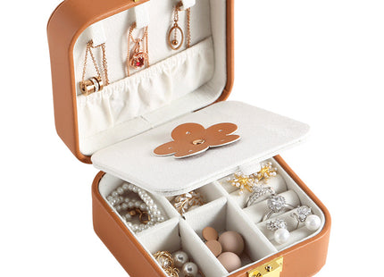 Pumpkin Color Mini Portable Jewelry Storage Box