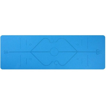 TPE yoga mat body position line 6mm non-slip environmental protection fitness yoga mat