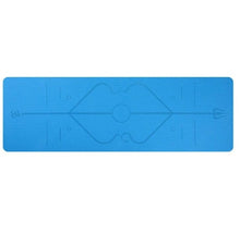 TPE yoga mat body position line 6mm non-slip environmental protection fitness yoga mat