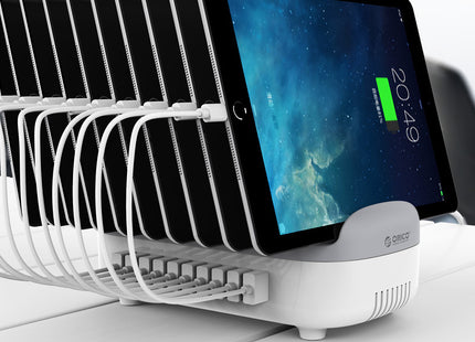 10-port USB charger bus