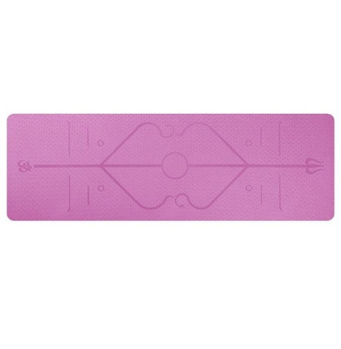 TPE yoga mat body position line 6mm non-slip environmental protection fitness yoga mat