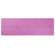 TPE yoga mat body position line 6mm non-slip environmental protection fitness yoga mat