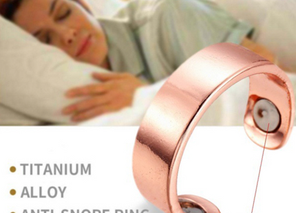 Anillo de Acupresión Antirronquidos Tratamiento Reflexología Antirronquidos Apnea Dispositivo de Ayuda para Dormir Pérdida de Peso Adelgazamiento Cuidado Corporal