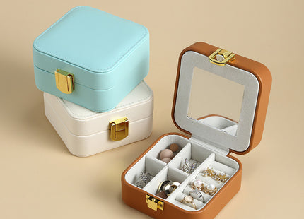 Pumpkin Color Mini Portable Jewelry Storage Box