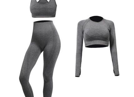 Seamless Yoga Wear Sports Suit Outdoor Fitness Vest Quick Dry Tight Sportswear Yoga Pants Women