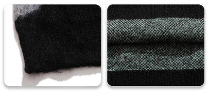 Color Contrast Pin Round Neck Jumper