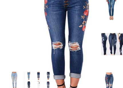 Ripped Jeans For Women Women Jeans Pencil Pants Denim Jeans