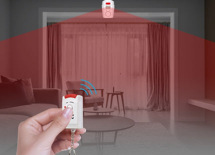 Home Security PIR MP Alert Infrared Sensor Anti-theft Motion Detector Alarm Monitor Wireless Alarm System 2 Remote Controller