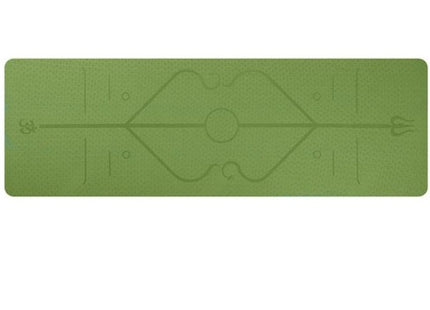 TPE yoga mat body position line 6mm non-slip environmental protection fitness yoga mat