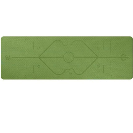 TPE yoga mat body position line 6mm non-slip environmental protection fitness yoga mat