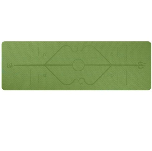 TPE yoga mat body position line 6mm non-slip environmental protection fitness yoga mat
