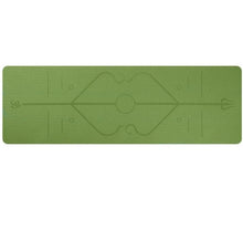 TPE yoga mat body position line 6mm non-slip environmental protection fitness yoga mat