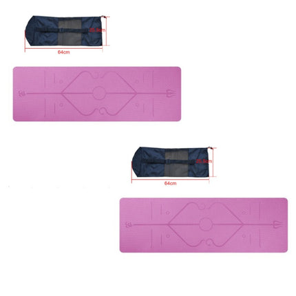 TPE yoga mat body position line 6mm non-slip environmental protection fitness yoga mat