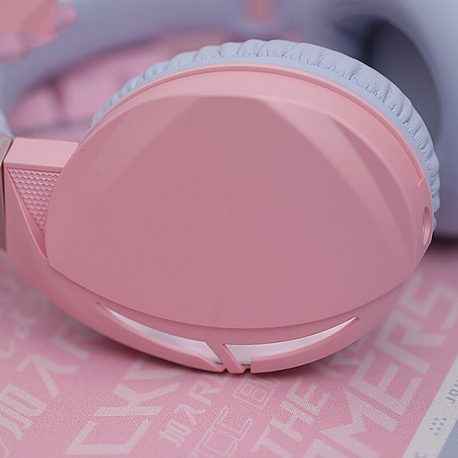 Pink version of noise-canceling headphones