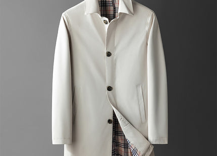Men's Mid-length Trendy Casual Loose Trench Coat