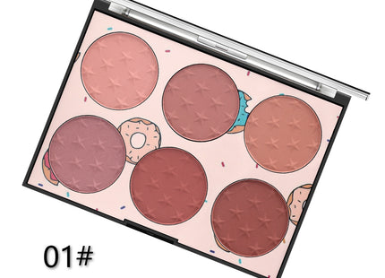 Six-color Blush Natural Skin-friendly Rouge Makeup
