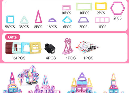 Magnetic building block toys